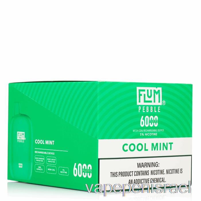 חד פעמי Vape Israel [חבילה של 10 חבילות] Flum Pebble 6000 חד פעמי